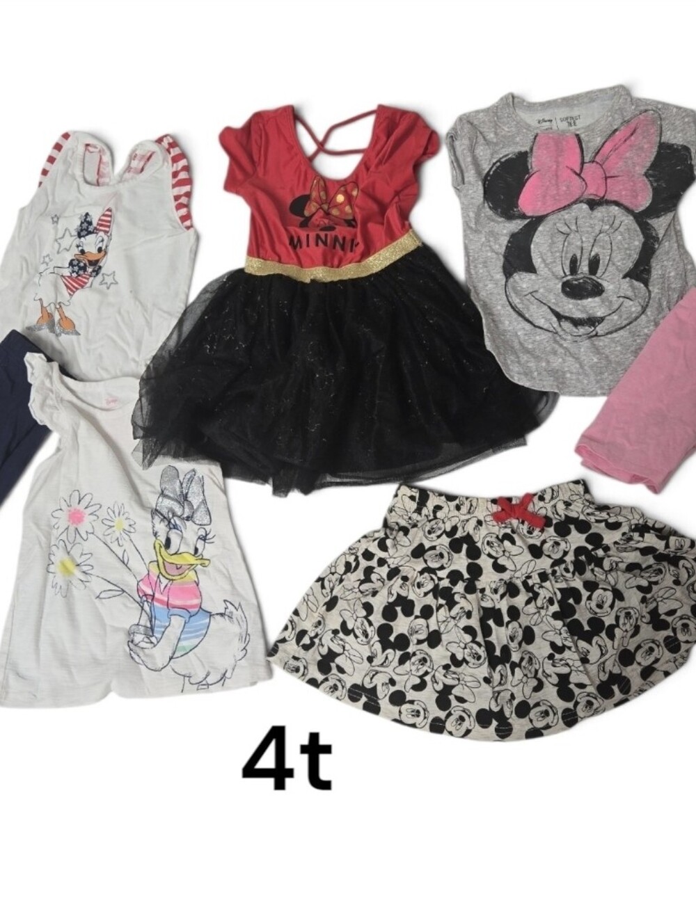Disney Minnie Mouse And Daisy Duck Shirts, Dress, Shorts, Skirt & Tutu Dress 4T